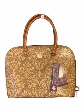 Gloria Vanderbilt Tan Dome Satchel